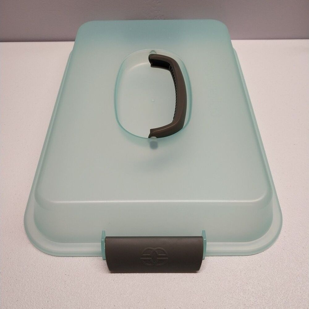 Calphalon Replacement Lid Cover Seafoam Green Gray 15.5x11 Rectangular Baking - Picture 2 of 6